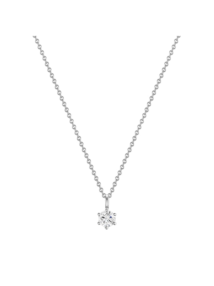 

Glanzstücke München Серебряное колье с фианитами в серебряной оправе