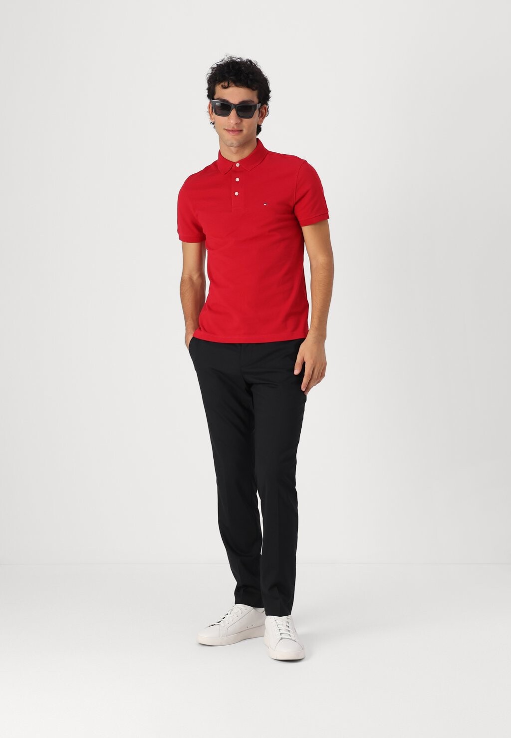 Рубашка поло 1985 SLIM Tommy Hilfiger, красный — фото 2
