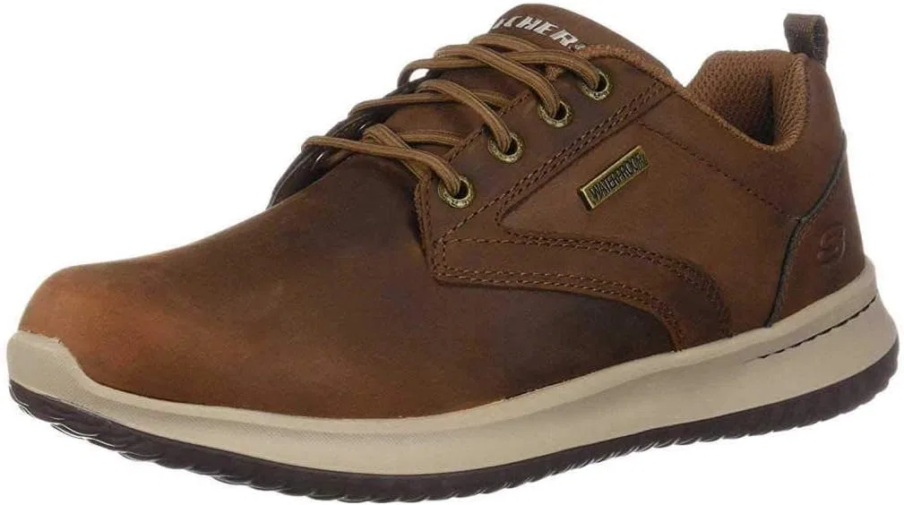 Мужские оксфорды Skechers Delson-Antigo-65693, 39,5 EU, Dark Brown Leather