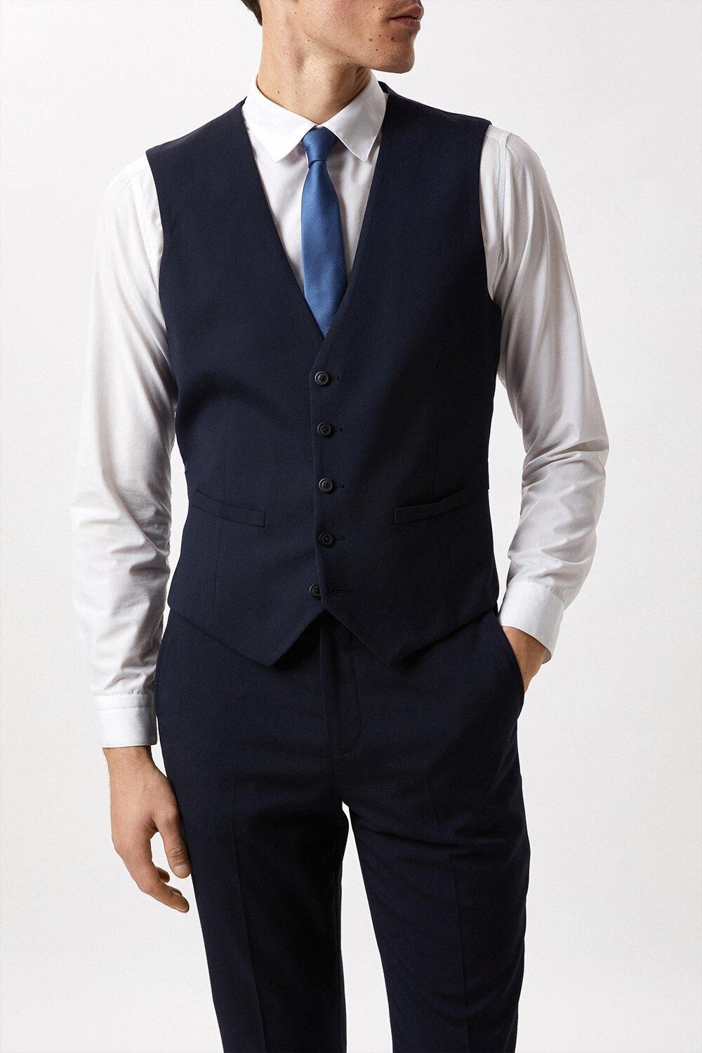 

Темно-синий жилет Tailored Fit Essential Burton, темно-синий