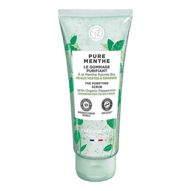 

Yves Rocher Pure Menthe Очищающий скраб для лица Yves Rocher, 75 мл
