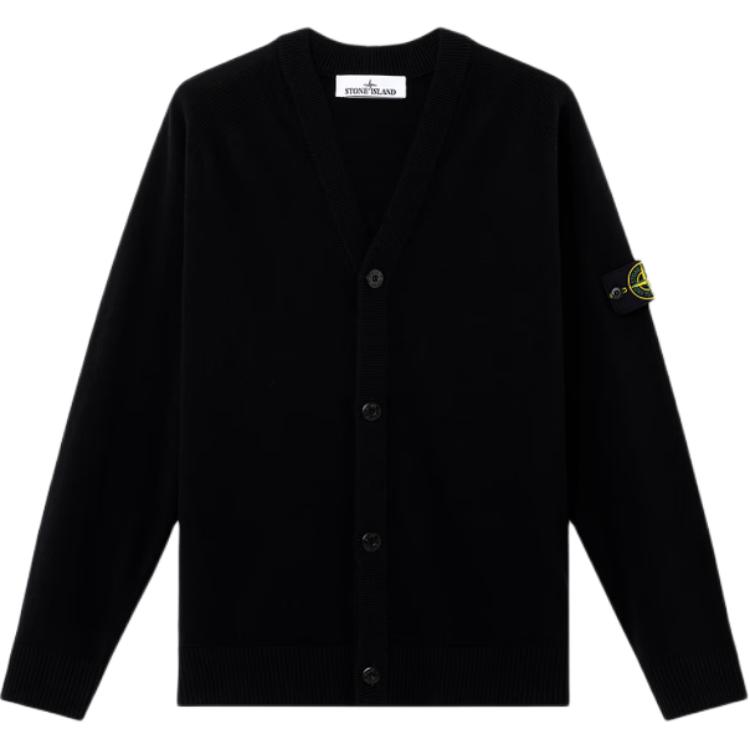 

Кардиган с накладными карманами STONE ISLAND, черный