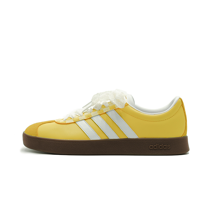 

Кроссовки adidas neo Vl Court Classic Skateboarding Shoes Unisex Low-top Yellow/white/brown, желтый