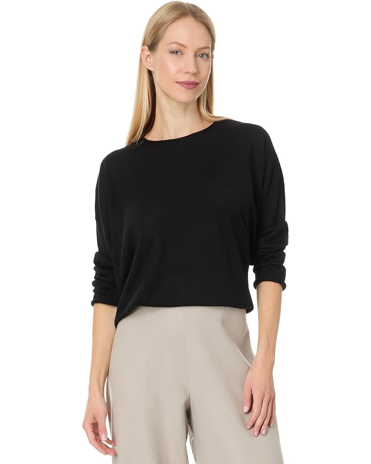 

Свитер Eileen Fisher Crew Neck Sweater, черный