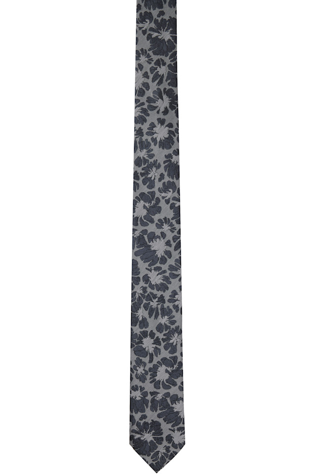 

Галстук жаккардовый Dries Van Noten, цвет steel