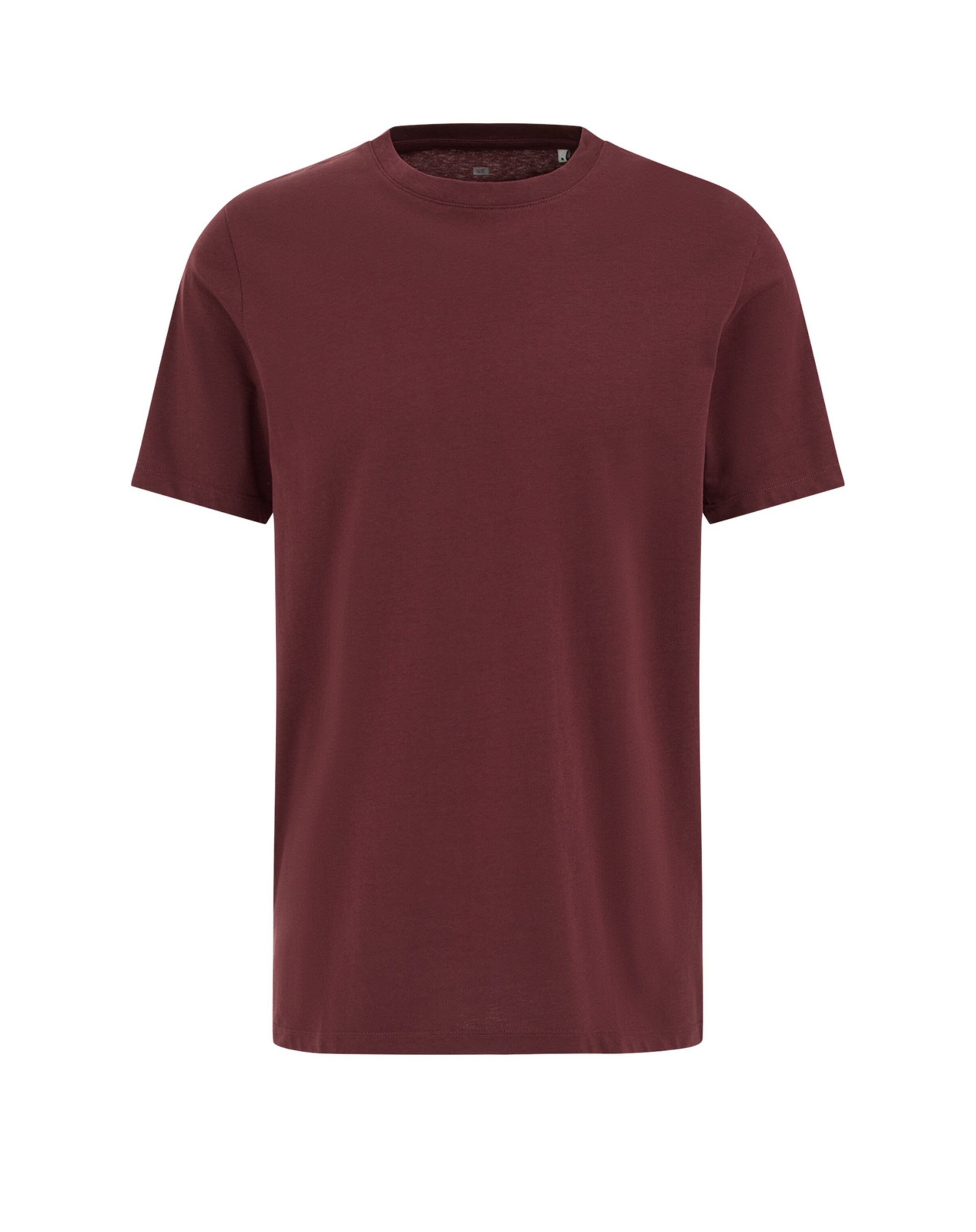 

WE Fashion Футболка в винно-красном цвете