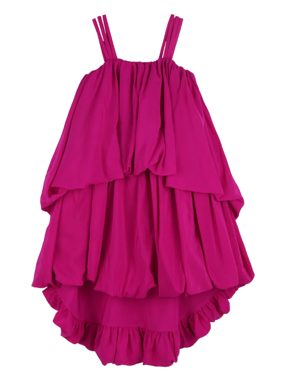 

Платье с ярусными бретелями Chloé Kids, фиолетовый