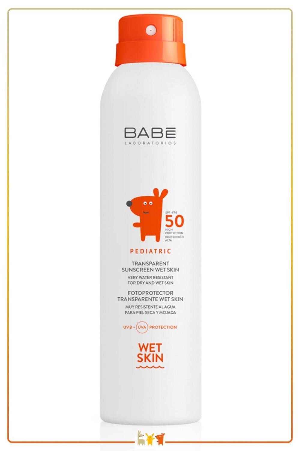 

Детский солнцезащитный спрей для влажной кожи Babe Pediatric Transparent Spf 50+ 200 мл