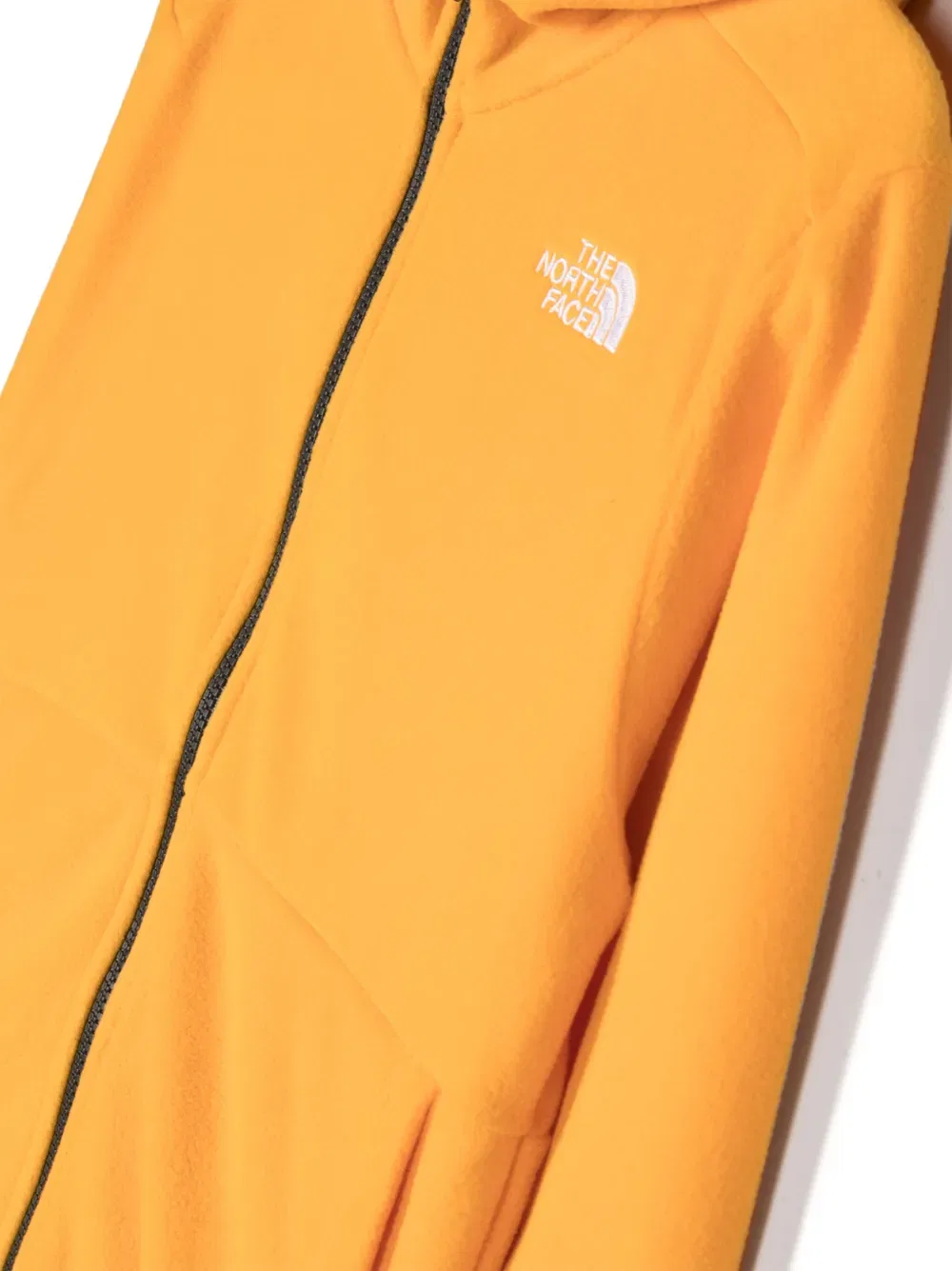 Куртка с капюшоном и вышитым логотипом Glacier The North Face Kids, оранжевый — фото 3