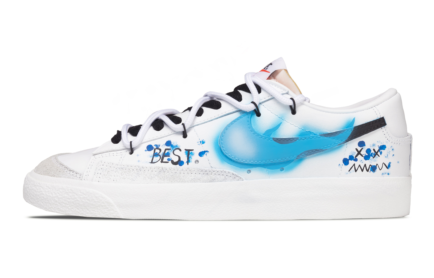 

Nike Блейзер из синтетической кожи, устойчивый к истиранию и скольжению, низкие скейтборд-кроссовки Unisex