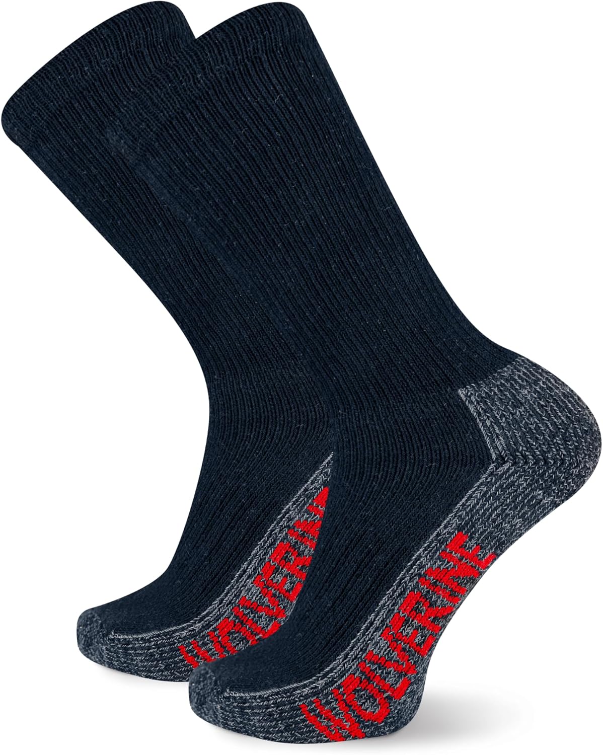 

Мужские ботинки Wolverine с стальным носком и хлопковыми носками - 2 пары - прочная амортизация, темно-синий