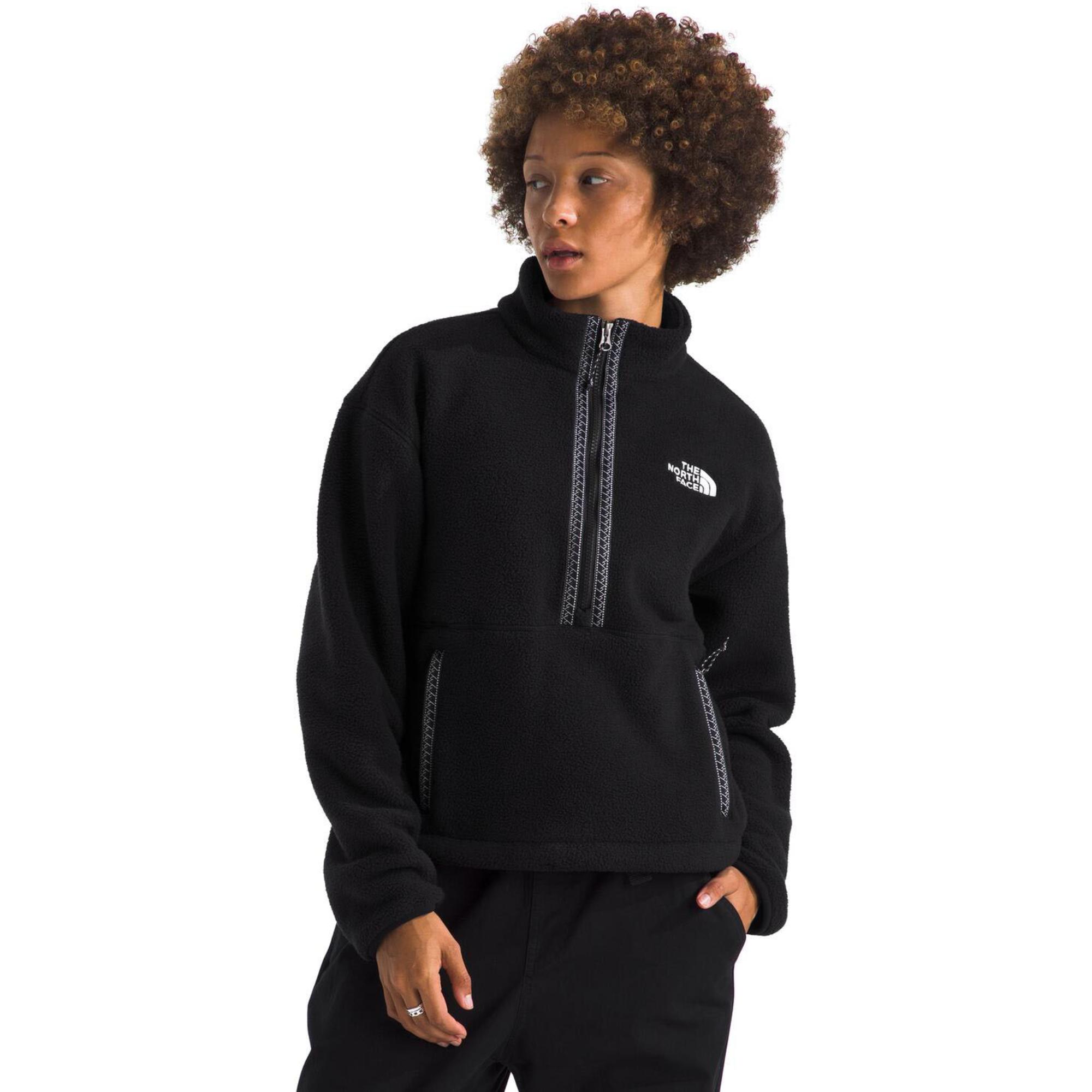 

Женская толстовка TNF Fleeski с застежкой-молнией на четверть длины The North Face, TNF Black/TNF Black