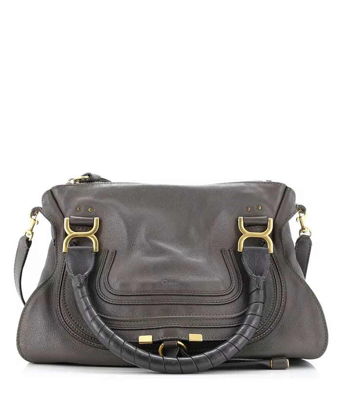

Кожаная сумка Marcie среднего размера Pre-Owned Chloe, коричневый