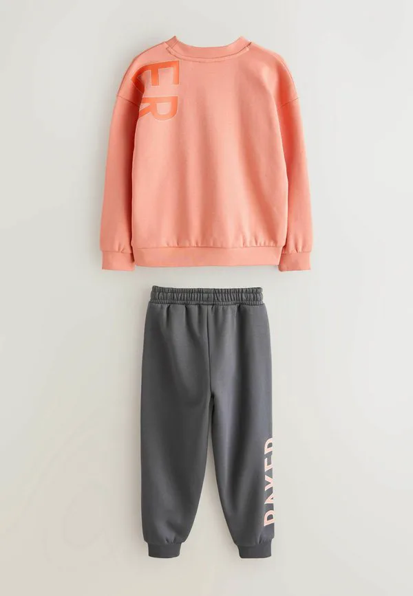 Спортивный костюм с графическим принтом, стандартного кроя. Baker By Ted Baker, Orange Grey — фото 2