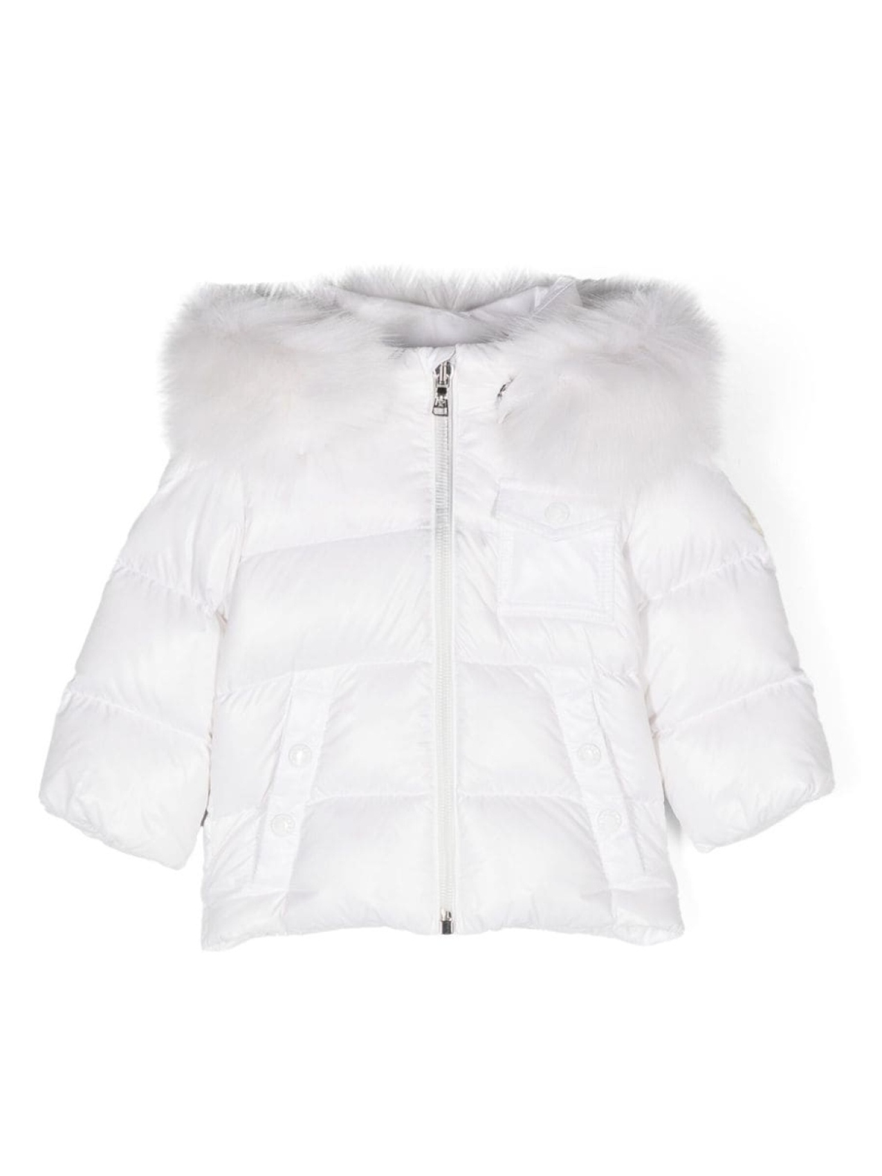 

Moncler Enfant пуховик K2F, белый