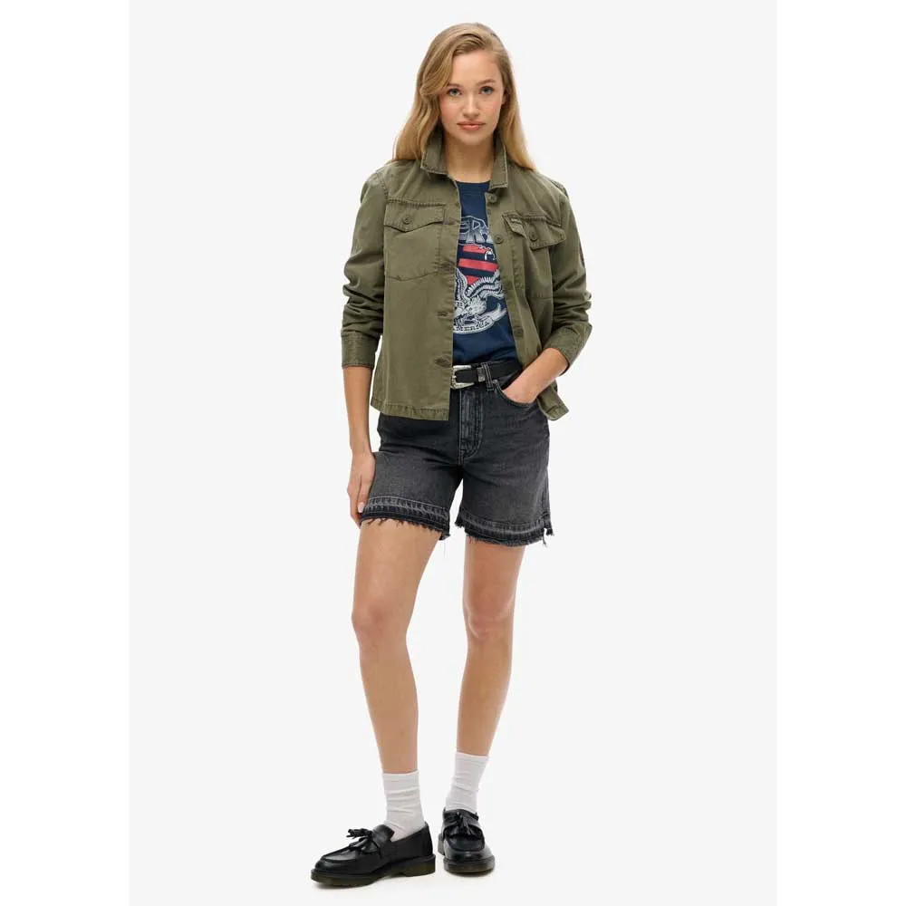 Футболка с коротким рукавом Superdry Embellish Varsity Relaxed, синий — фото 3