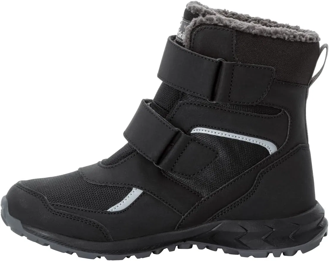 Детские зимние ботинки Jack Wolfskin Unisex Woodland Wt Texapore High Vc K, Black — фото 2