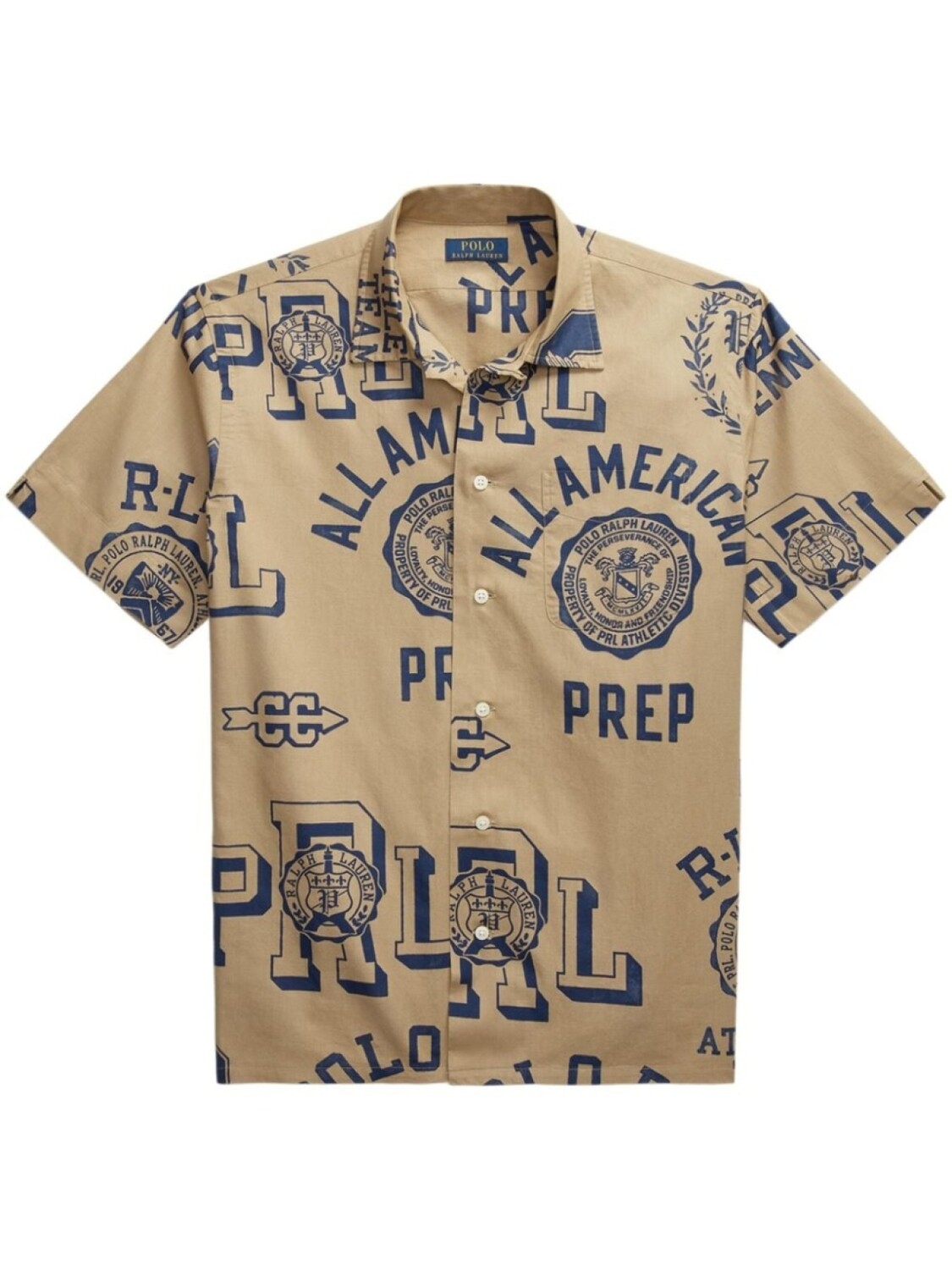

Polo Ralph Lauren рубашка с графичным принтом, нейтральный цвет