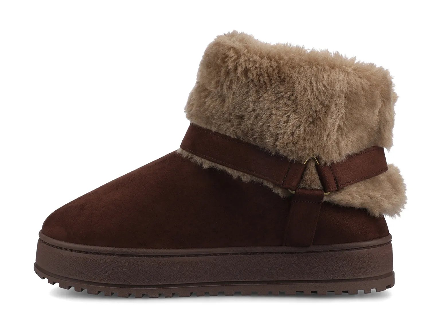 Тапочки Journee Thada Bootie Slipper - Women's, шоколадно-коричневый — фото 4
