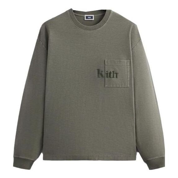 

Толстовка long-sleeve quinn tee 'haze' Kith, зеленый