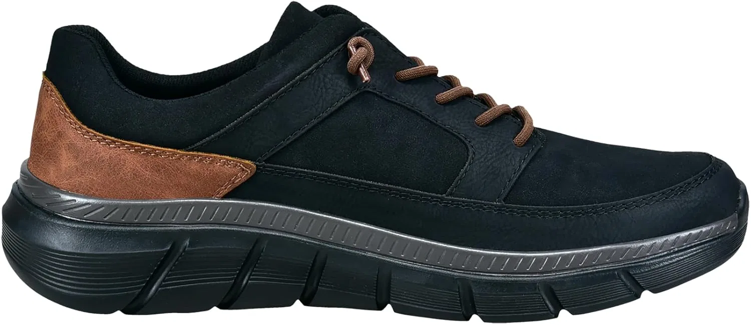 Мужские низкие кроссовки Bugatti, мужские низкие туфли, сменная стелька, Black 1000 — фото 4