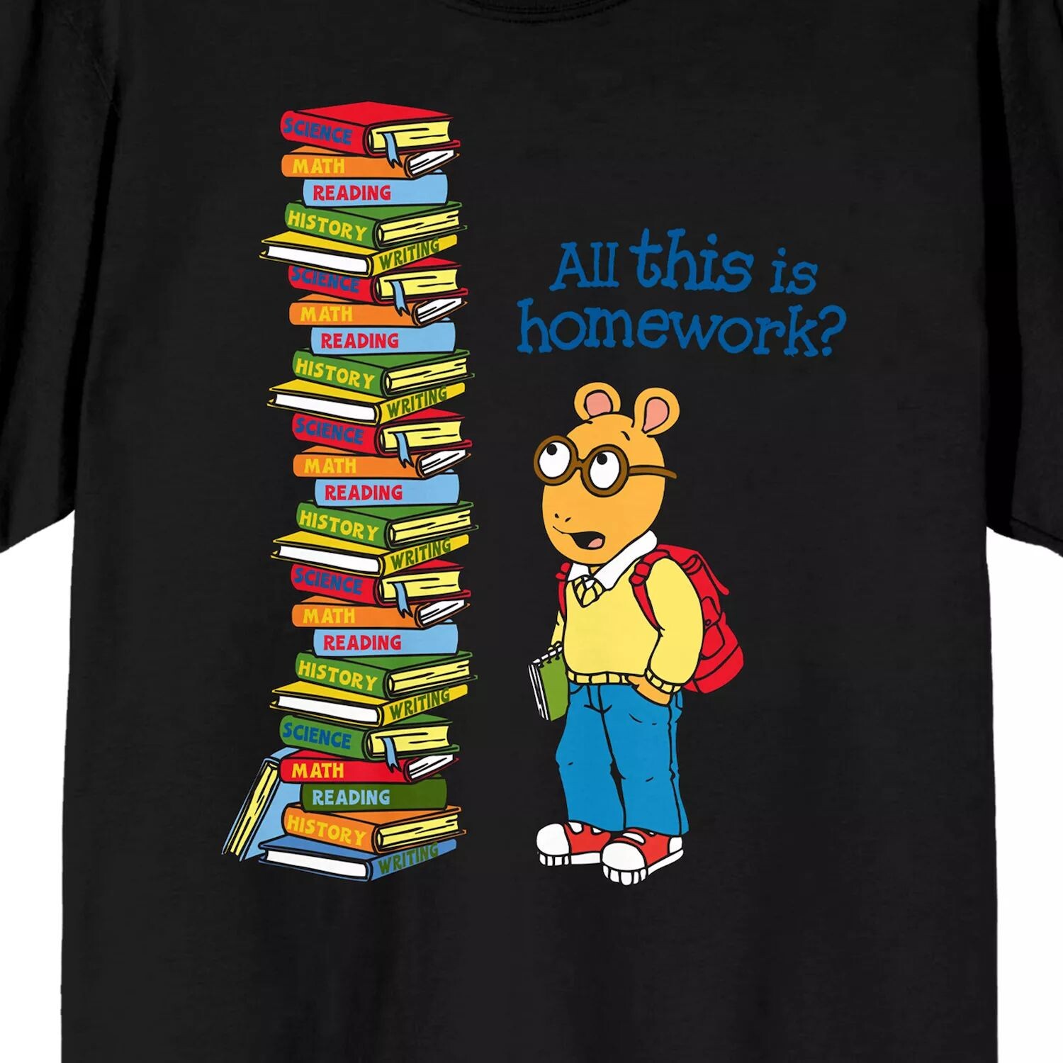 

Мужская футболка Arthur All This Is Homework Licensed Character