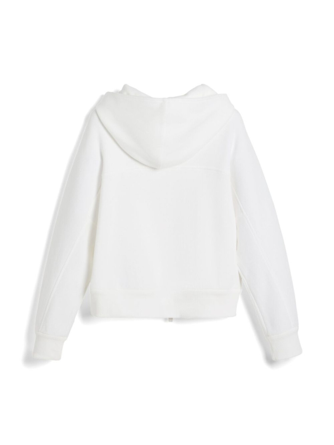 Brunello Cucinelli Kids худи на молнии с нашивкой-логотипом, белый — фото 2