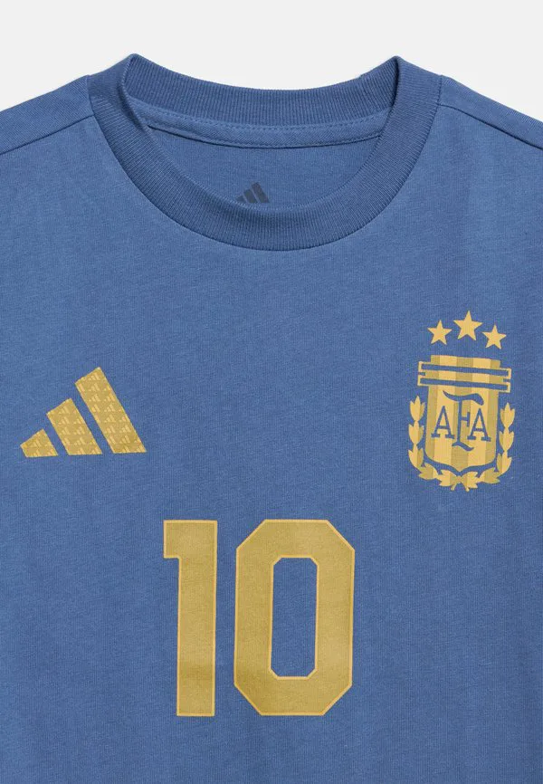 Футболка унисекс с графическим принтом месси Adidas Performance, Crew Blue — фото 4