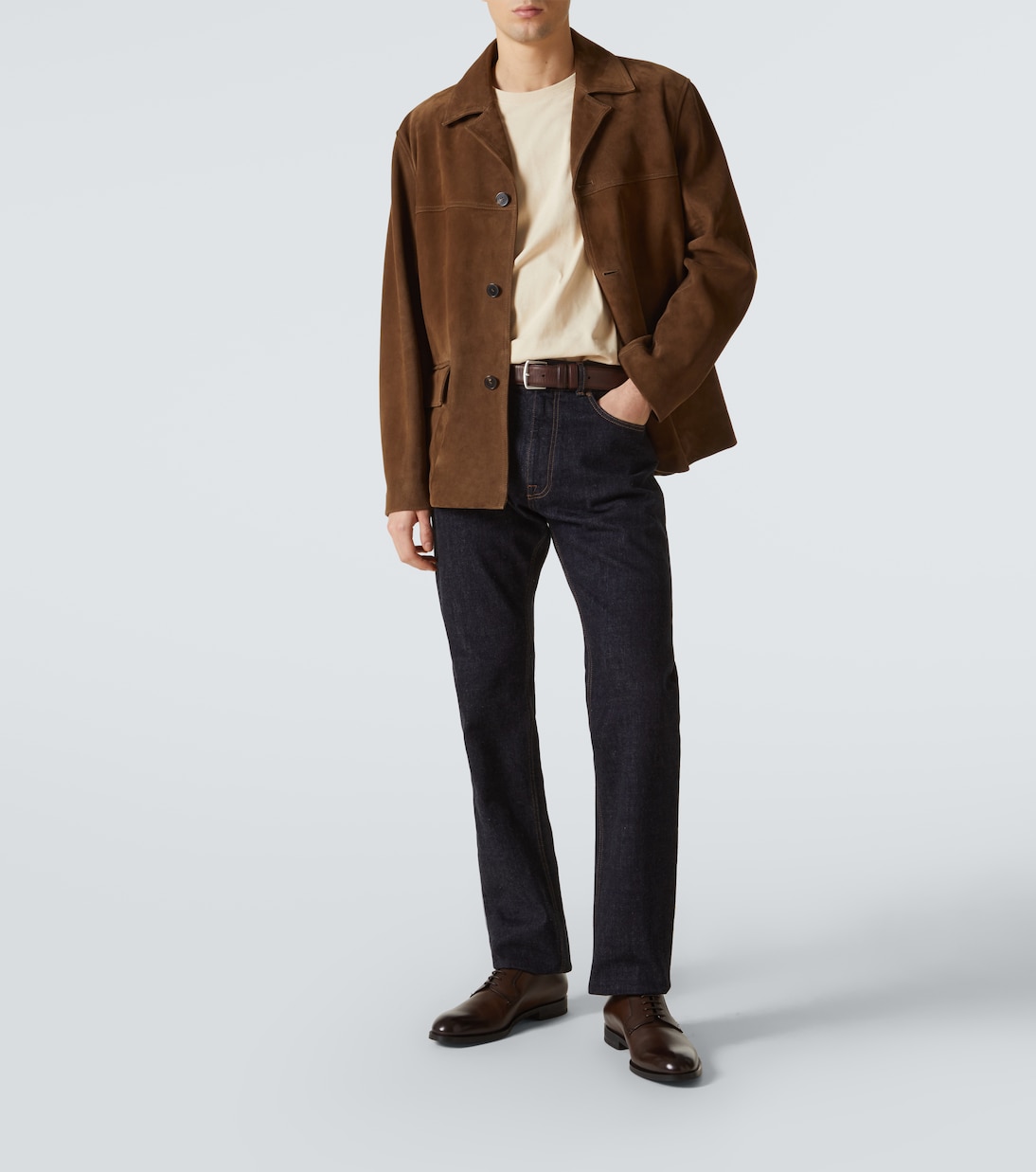Классические кожаные дерби New Classic Zegna, темно-коричневый — фото 2