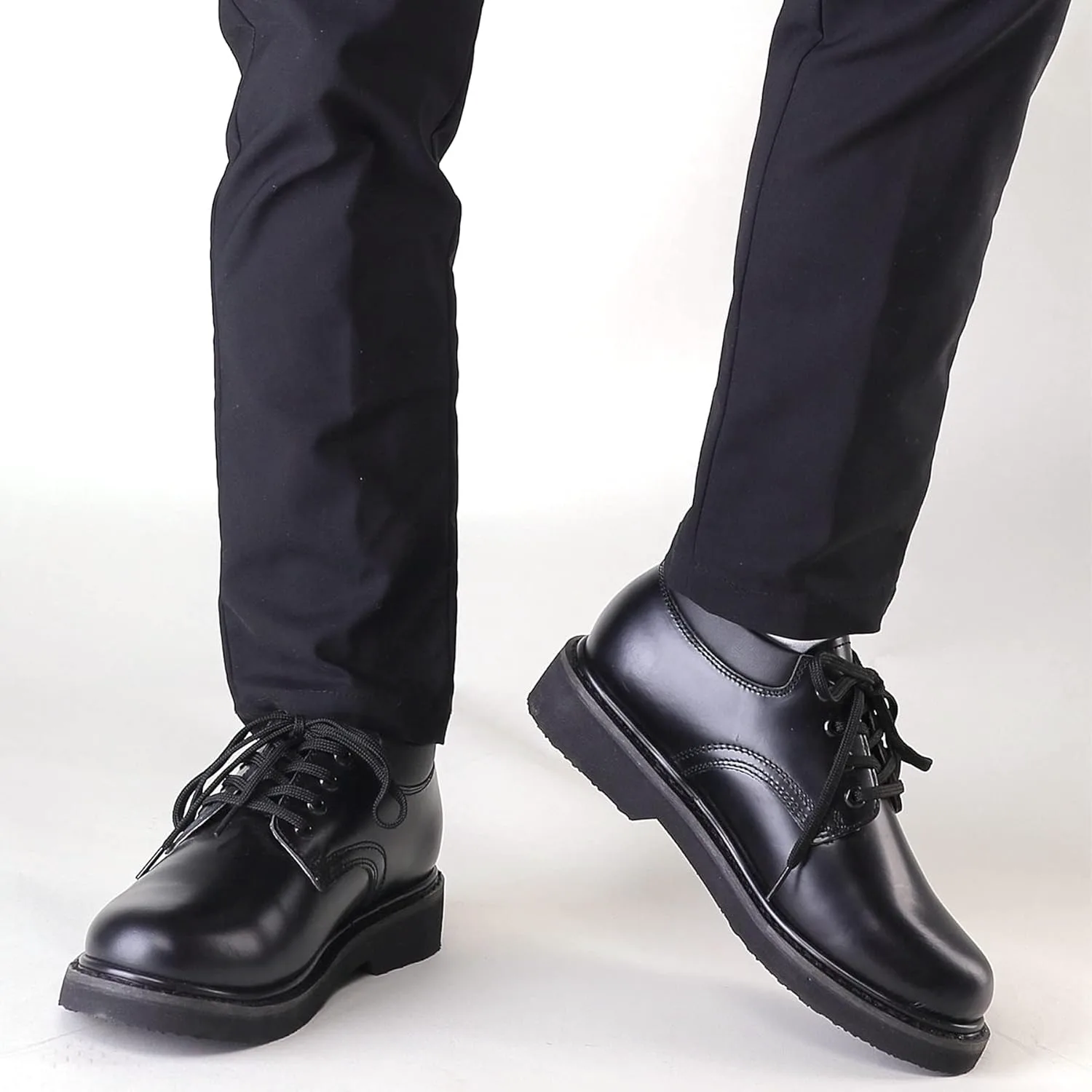 Мужские рабочие туфли HANDROCK Oxford черные, прочные, с противоскользящей подошвой, модные, дышащие, EH, модель 82102, черный — фото 2