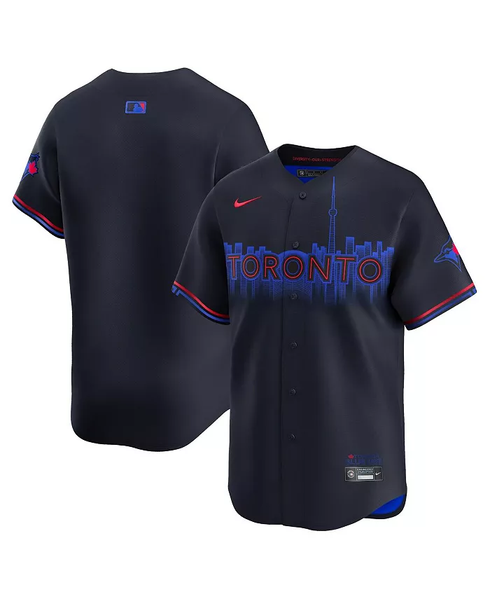 

Мужская бейсбольная джерси Toronto Blue Jays 2024 City Connect Limited в синем цвете Nike