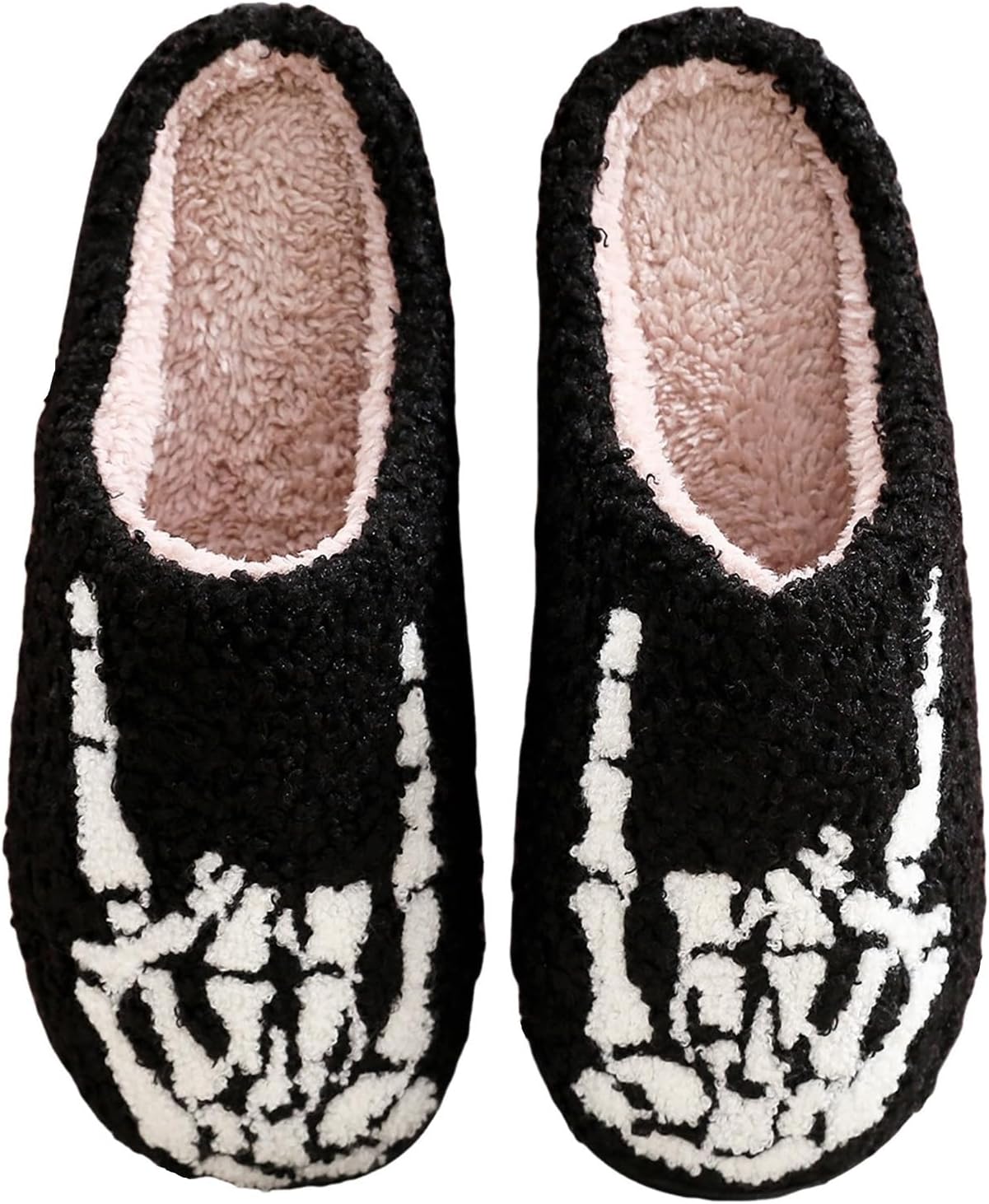 

Женские и мужские тапочки TSUWP с тыквой на Хэллоуин, плюшевые теплые тапочки-фонари, для дома и улицы, с мемори-пеной, зимняя обувь для дома, D-skeleton