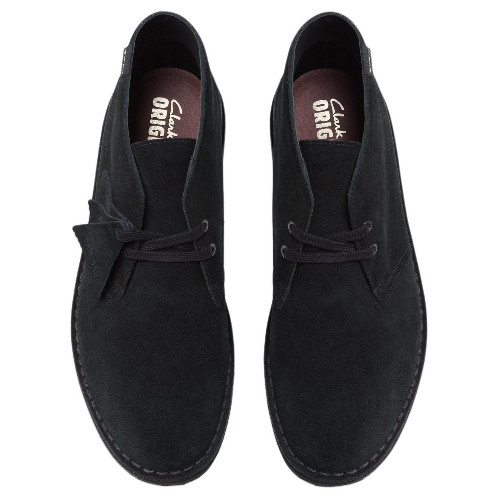 Clarks Ориджиналс черные мужские ботинки на щиколотку, цвет Black — фото 4