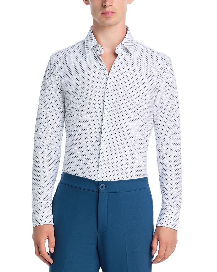 

Рубашка Performance Hank Slim Fit BOSS, синий