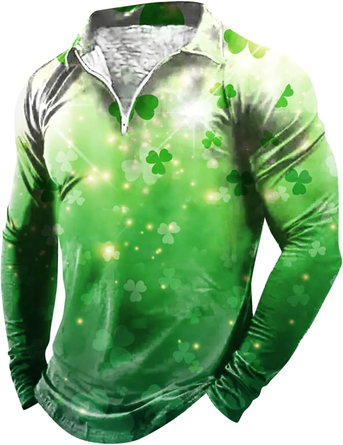 

Свитшот St. Patrick's Day мужской с клевером Mgoohoen