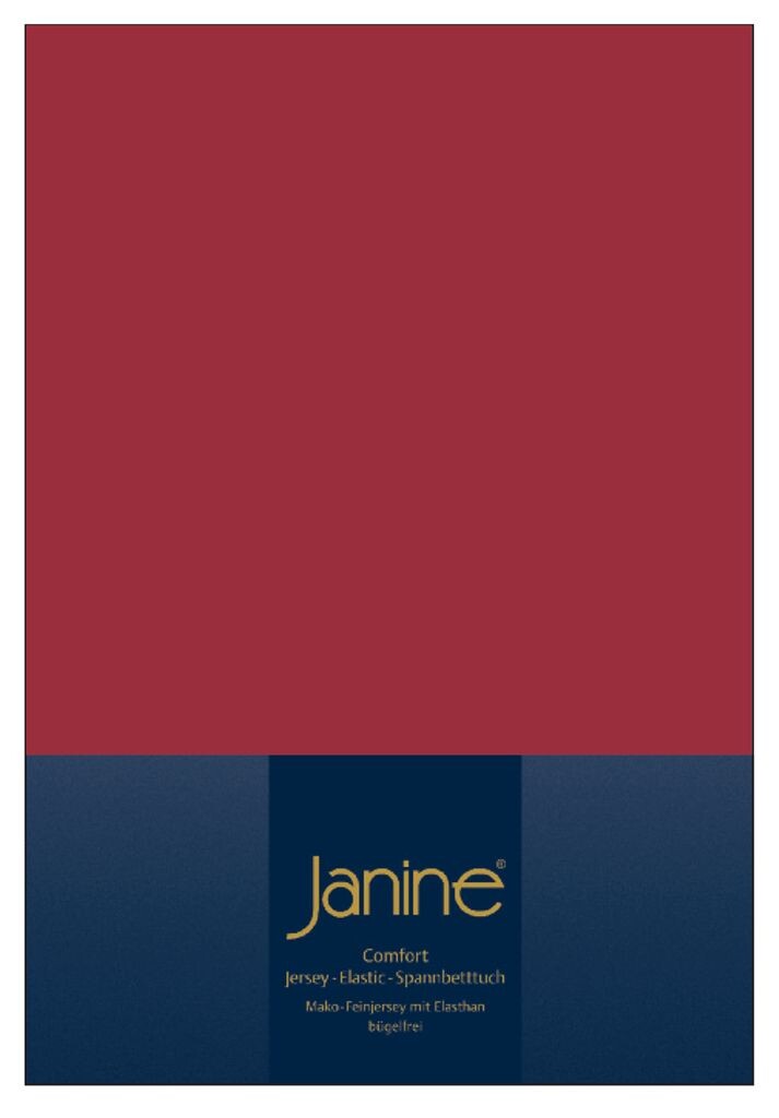 

Простыня Janine ELASTIC.100 Х 200 гранат Original Janine