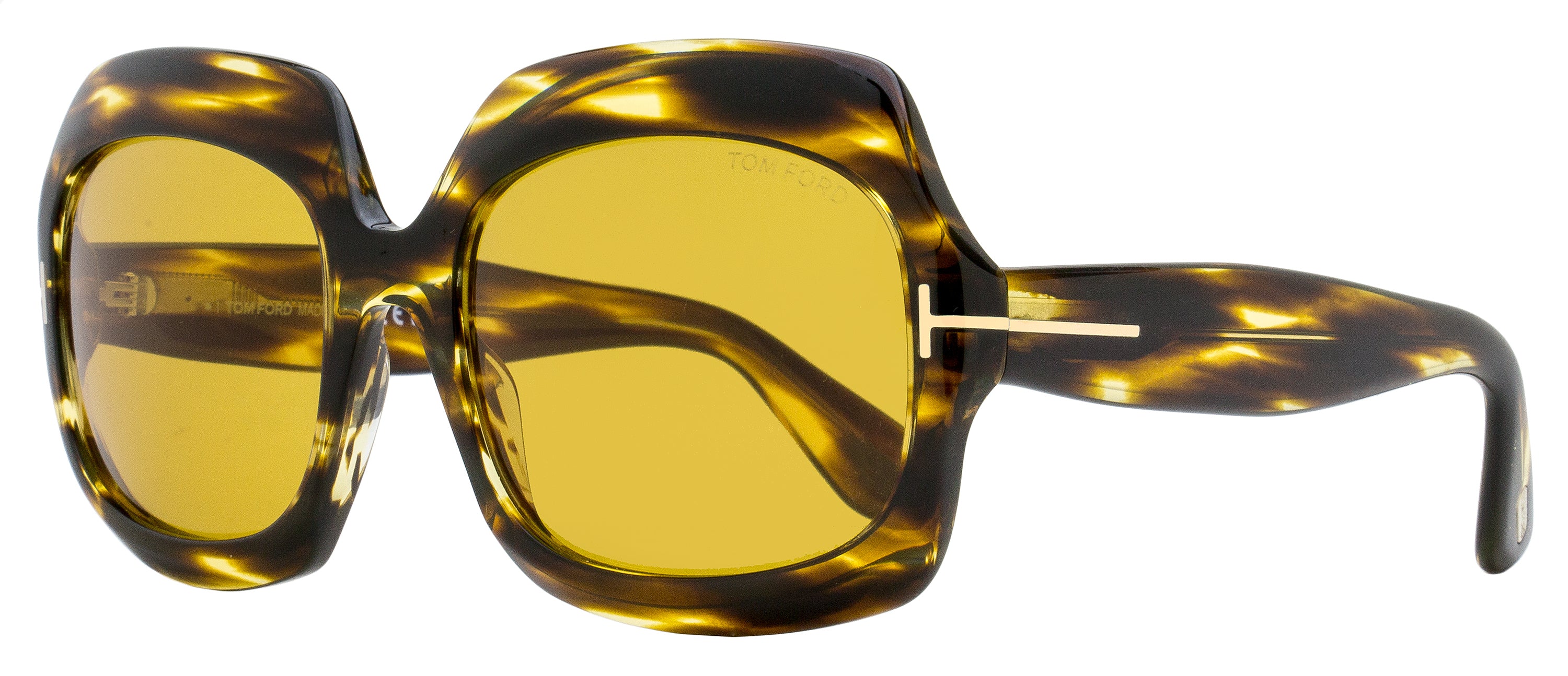 

Солнцезащитные очки Tom Ford Ren женские TF1155 52E темный гавана 60 мм