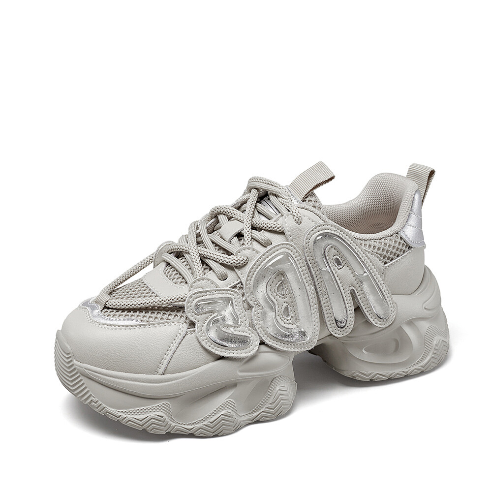 Туфли женские повседневные Women's Casual Shoes Women's Yearcon, серый/розовый — фото 2