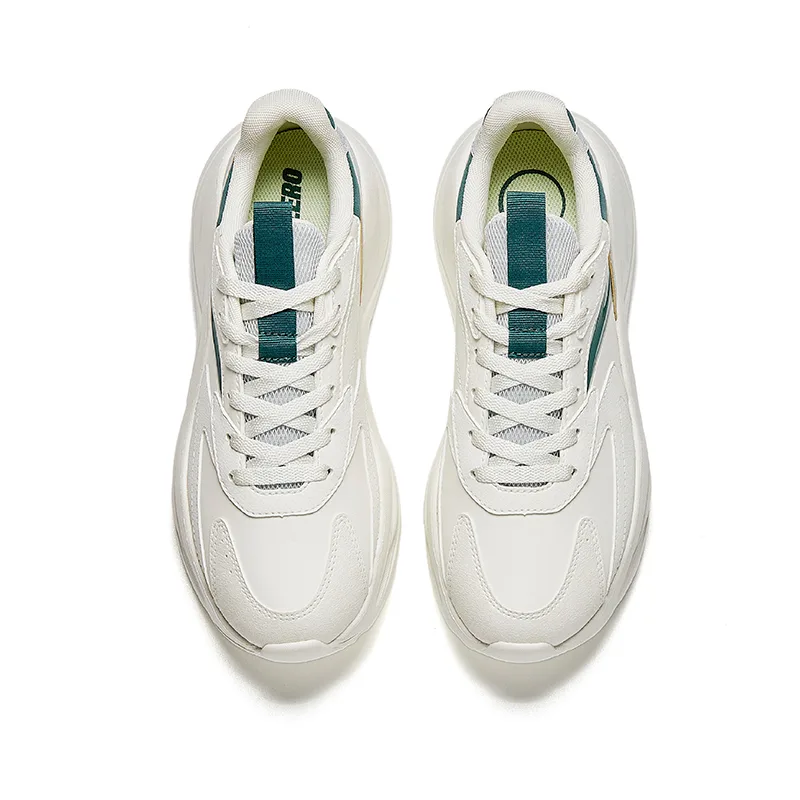 ANTA Unruly Series Abrasion Resistant Cushioning Low top Casual Shoes мужские белые зеленые серые — фото 4