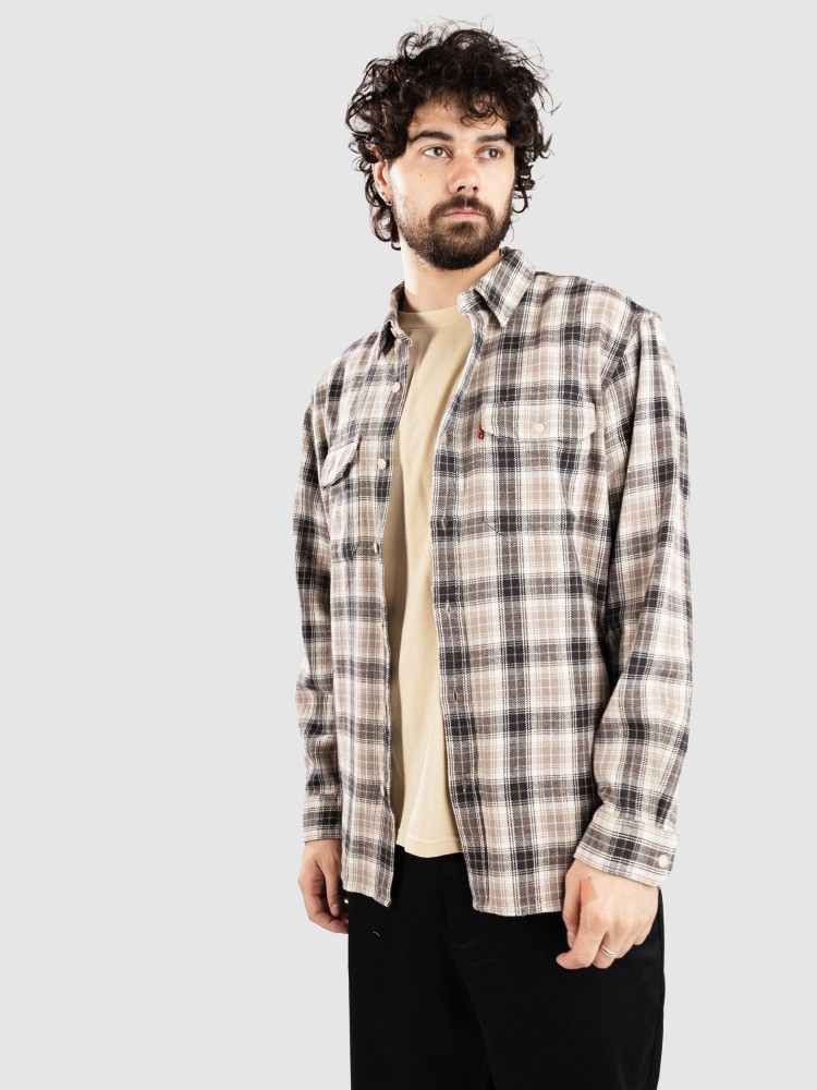 Рубашка Levi's Jackson Worker Hemd, oatmeal flannel