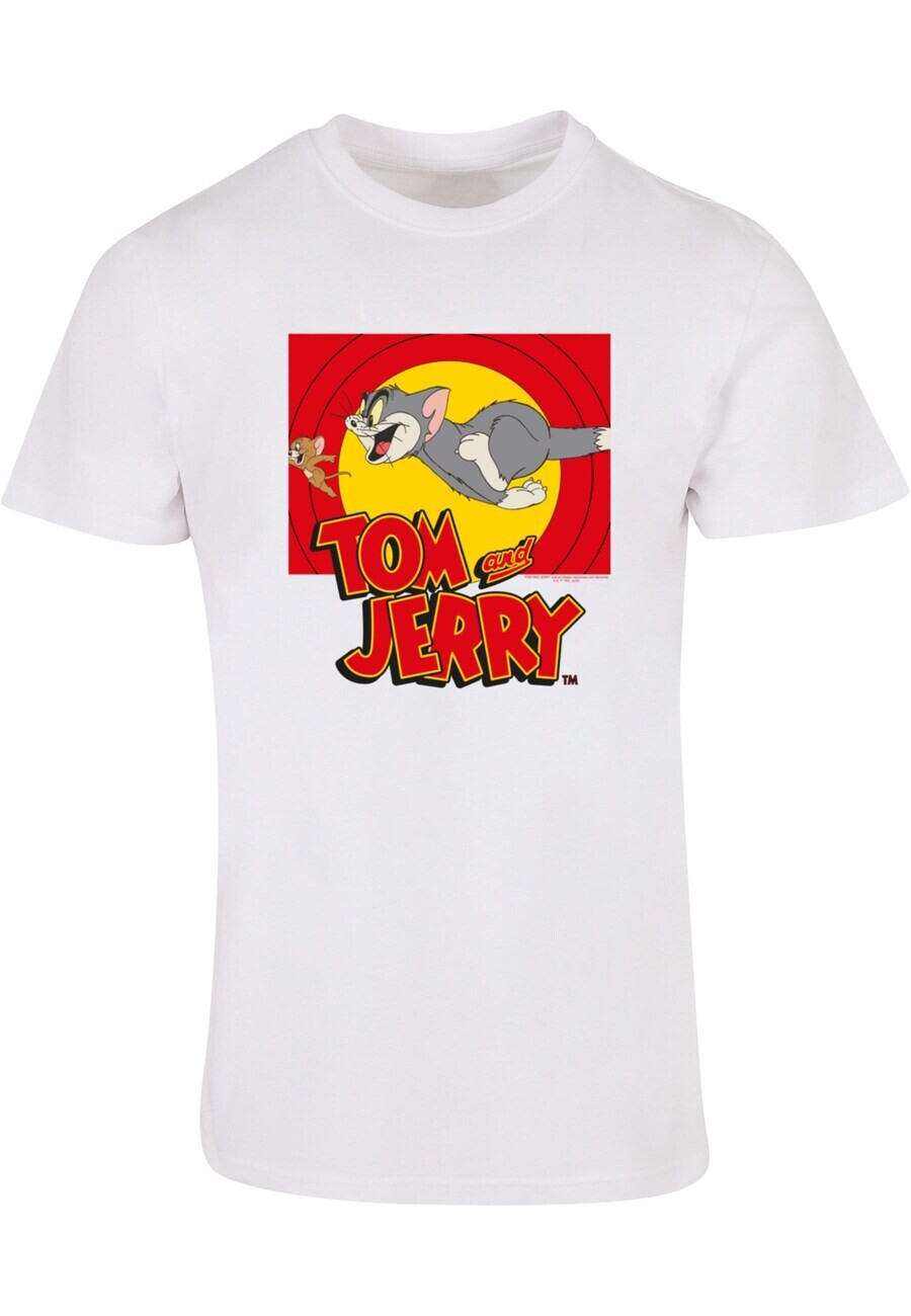 

Классическая футболка ABSOLUTE CULT Shirt Tom and Jerry - Chase Scene, белый