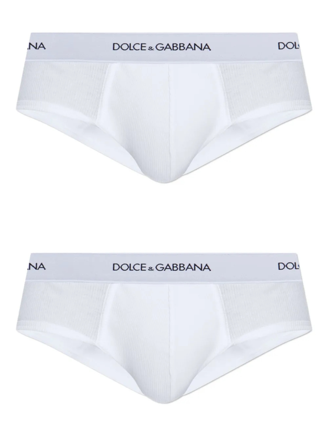 

Трусы с логотипом на поясе (упаковка из двух штук) Dolce & Gabbana, белый