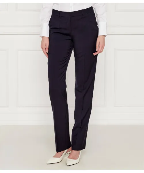 

Шерстяные брюки Tameah Slim fit Boss, синий