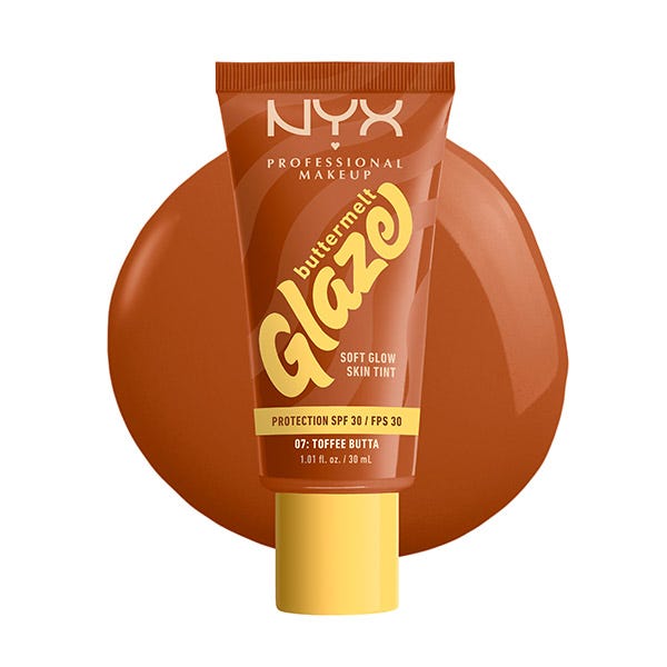 Сияющая тональная основа NYX PROFESSIONAL MAKE UP Buttermelt Glaze, 07 Toffe Butta — фото 3