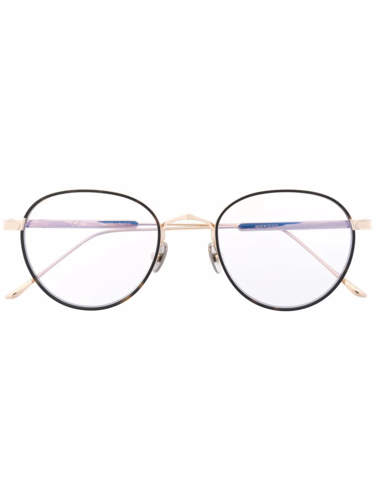 

Cartier Eyewear солнцезащитные очки CT0250S в круглой оправе, золотой