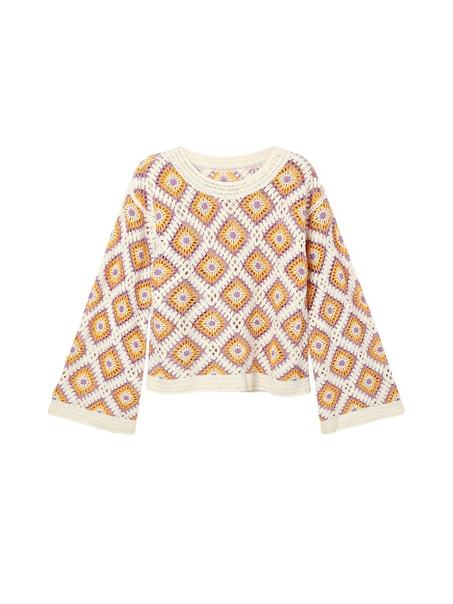 

Свитер Desigual Sweater Crochet, белый
