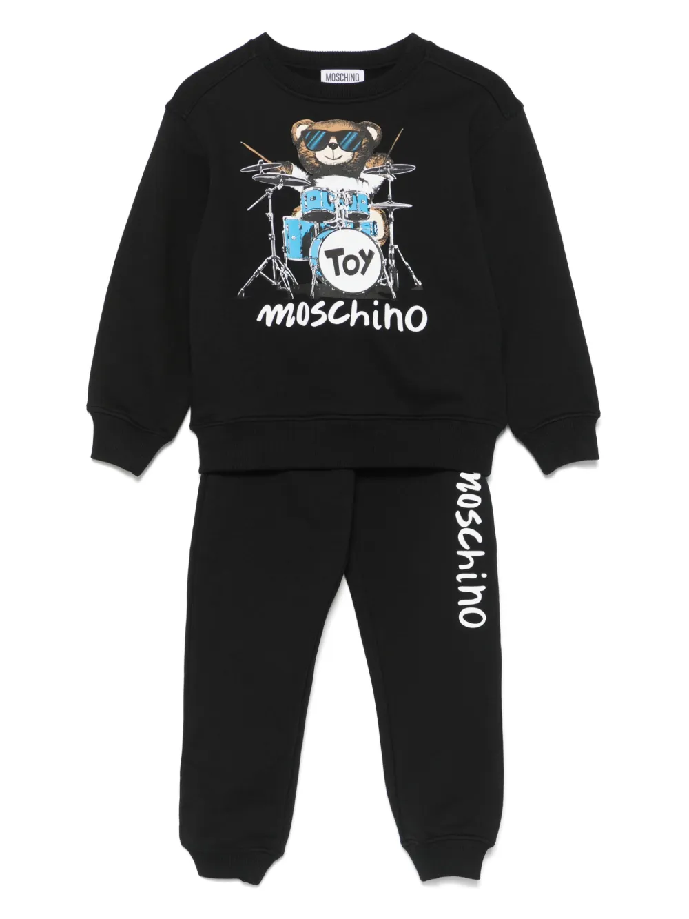

Спортивный костюм с логотипом Moschino Kids, черный
