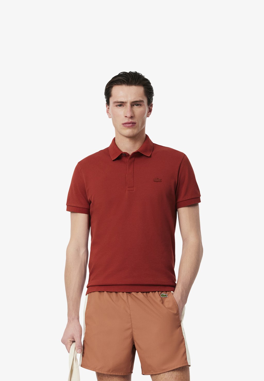 

Поло Lacoste, коричневый