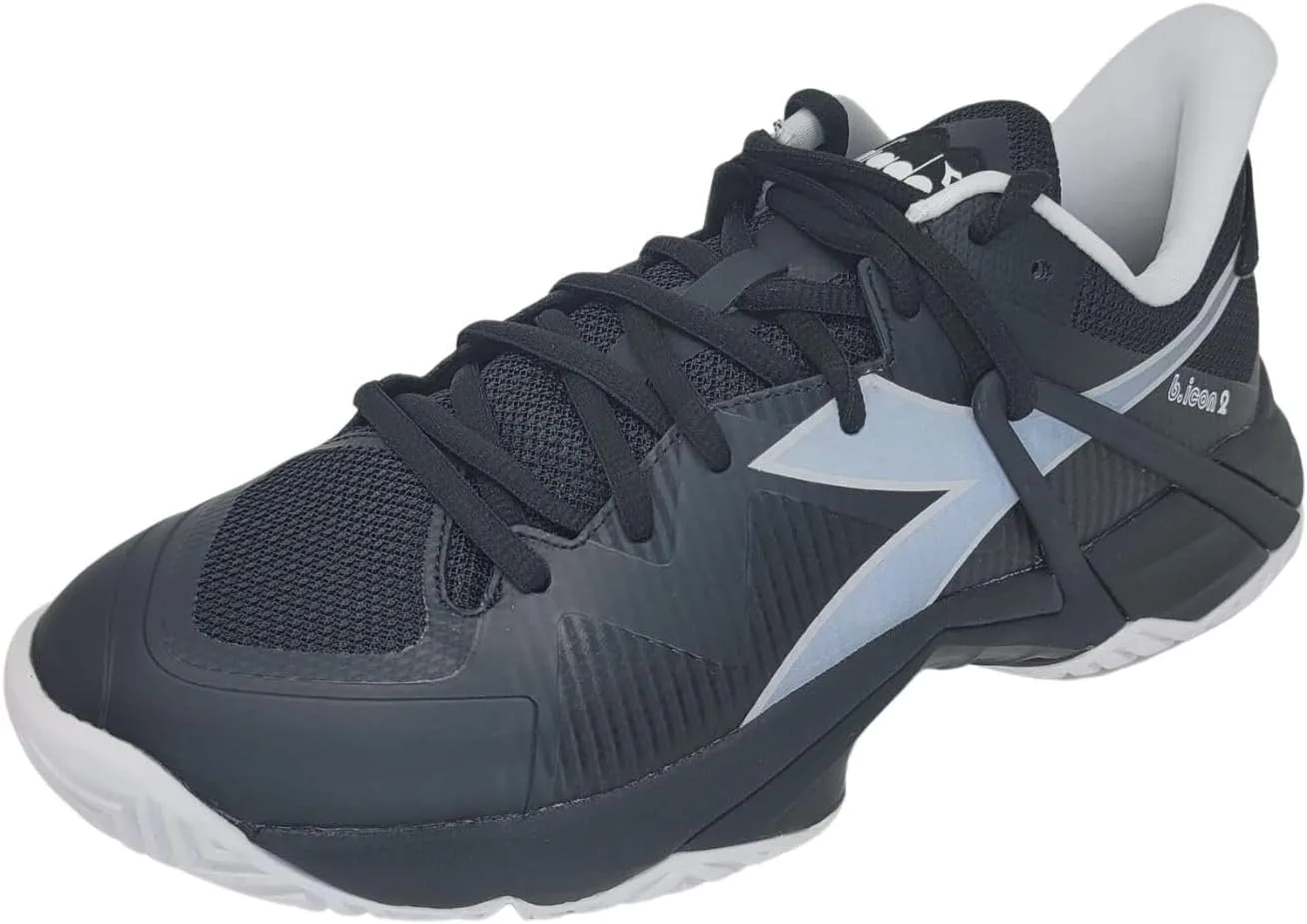 Мужские теннисные кроссовки B.Icon 2 для любых типов покрытия Diadora, черный/серебристый/белый