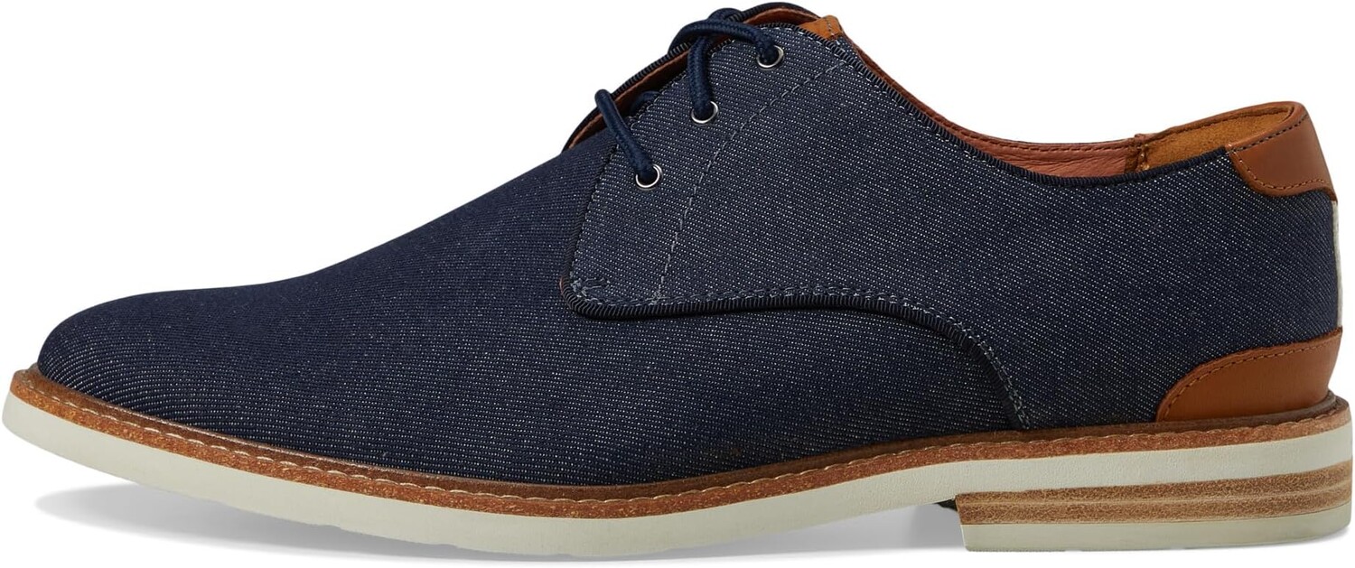 Оксфорды Highland Canvas Plain Toe Oxford Florsheim, цвет Navy Canvas/White Sole — фото 4